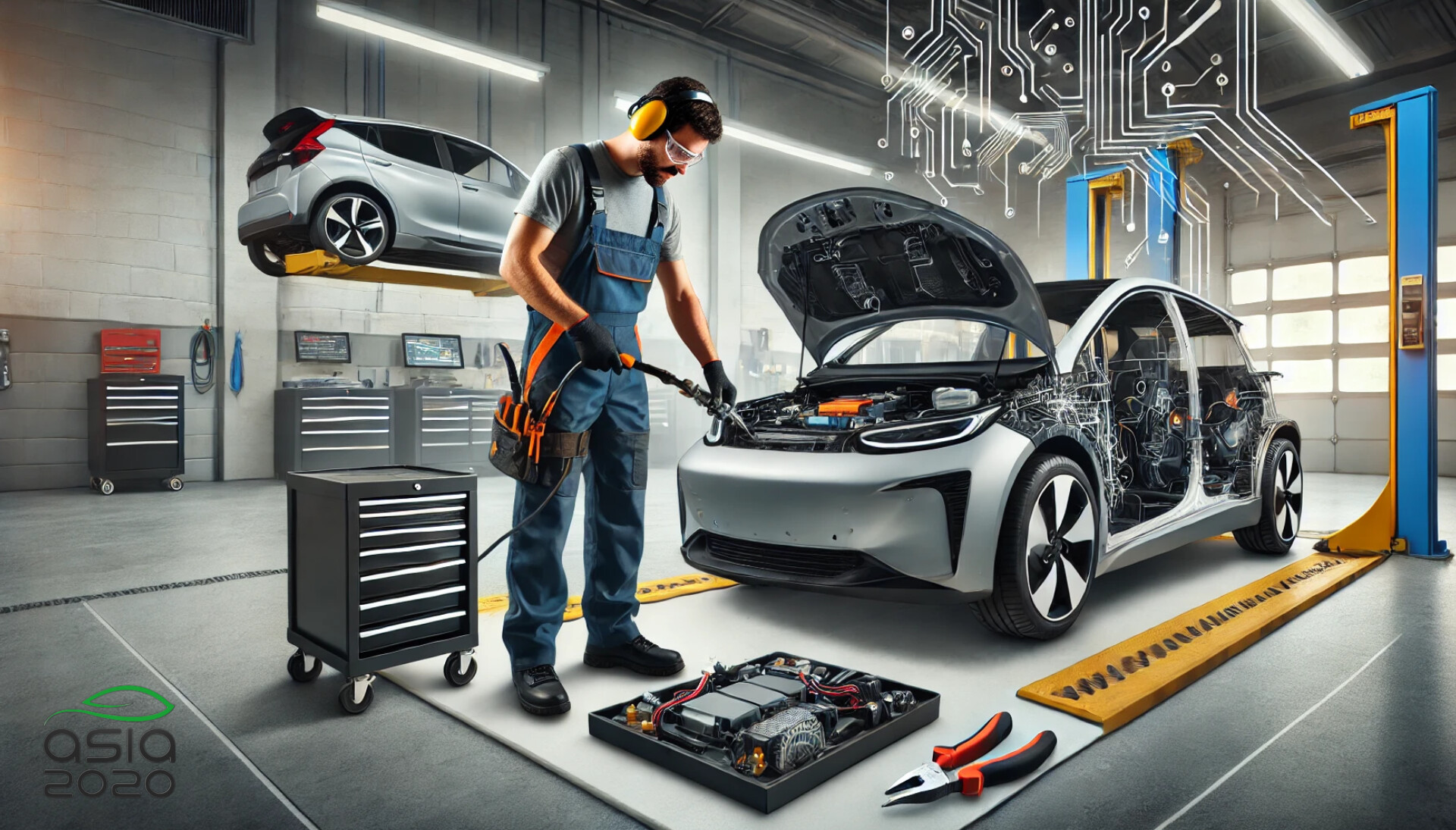 9 چالش مهم در تعمیر خودروهای برقی و هیبریدی